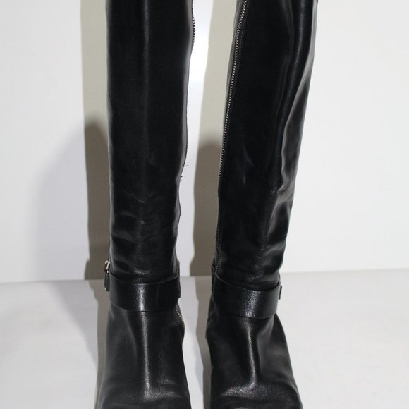 Michael Kors Black Leather  riding boots - Picture 1 of 5